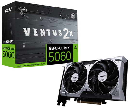 Picture of Videokarte MSI GeForce RTX 5060 8GB VENTUS 2X OC (DLSS 4)