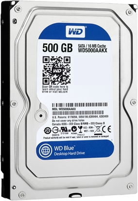 Изображение Western Digital Blue, 500 GB, 7200 RPM, 16 MB, 3.5", Serial ATA