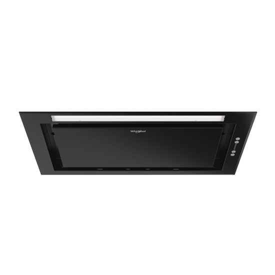 Picture of Whirlpool Hood | WCT3 63F LTK | Built-in | Energy efficiency class B | Width 51.4 cm | 430 m³/h | Electronic | LED | Black