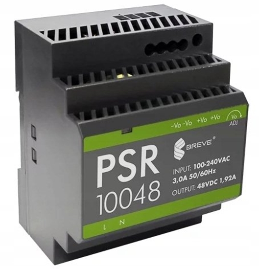Picture of Zasilacz impulsowy PSR 10048 230/ 48VDC 1,92A na szyn DIN, Uzas: 85-264VACVAC, Ta70, 17000-1568