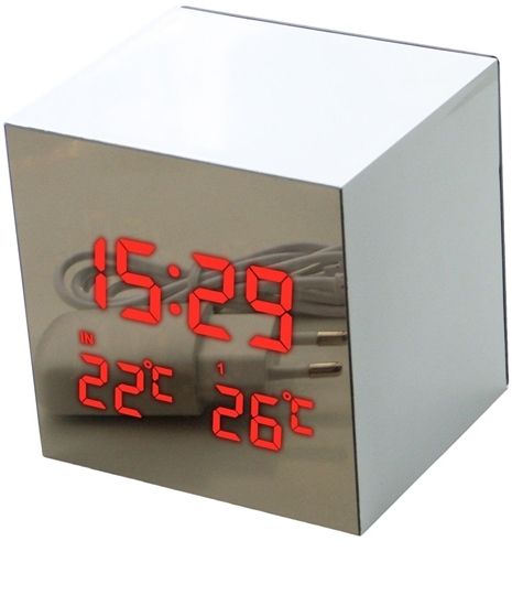 Picture of ZEGAR BUDZIK METEO SP28 Z POMIAREM TEMPERATURY