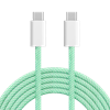 Picture of 100W Izturīgs Savienotājvads USB-C - USB-C | 1.5m |  Zaļš | Kruger&Matz