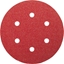 Attēls no 5-piece sandpaper set for eccentric sander G80 Bosch 2609256A31