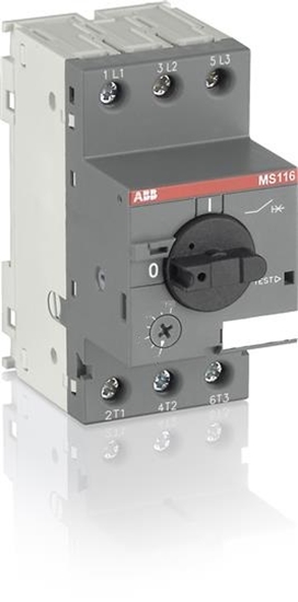 Picture of ABB Wycznik silnikowy MS116-6.3 3P 6,3A 1SAM250000R1009