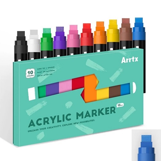 Picture of Acrylic Marker Pens ARRTX Jumbo, 10 Colours
