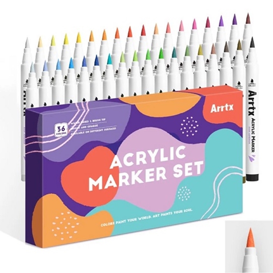 Picture of Acrylic Marker Pens ARRTX, 36 Colours