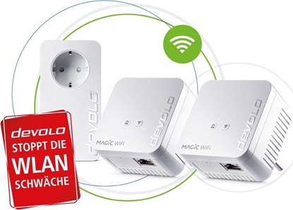Picture of Adapter powerline Devolo devolo Magic 1 WiFi 2-1-3 Multikit mini, Powerline + WiFi (3 adapters)