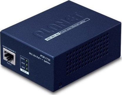 Attēls no Adapter powerline Planet PLANET POE-173S rozgaziacz sieciowy Czarny Obsuga PoE