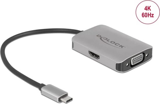Изображение Adapteris USB TypeC > 1xHDMI + 1xVGA, Delock