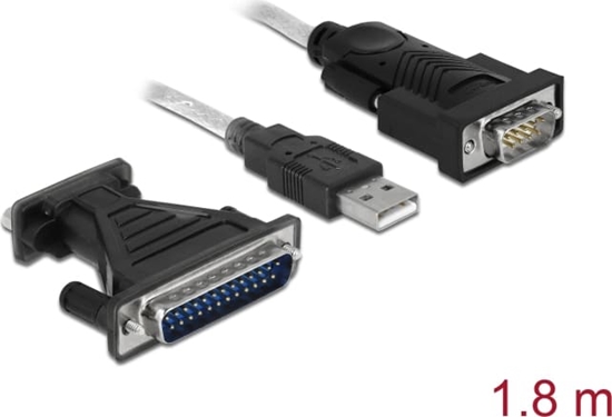 Picture of Adapteris USB2.0 uz seriell 9DSub/St + 25DSub/St