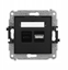 Picture of adowarka Karlik ICON Mechanizm adowarki USB podwójny USB C + USB A, 20W max. matowy czarny 12ICUSB-8
