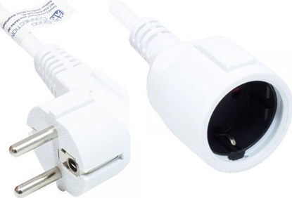 Picture of Alcasa P0102-W050 kabel zasilajce Biay 5 m Wtyczka zasilajca typu E+F Wtyczka zasilajca typu F