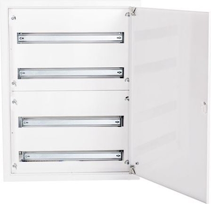 Picture of Alfako Rozdzielnica moduowa 4x24 natynkowa IP40 zamek RAL9003 reg ramka z drzwiami (A-RZ51)