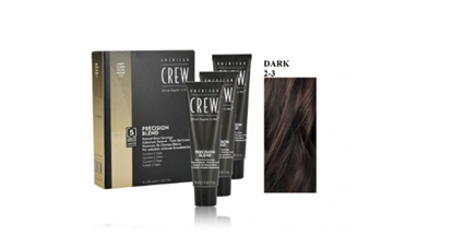 Picture of American Crew Precision Blend Natural Gray Coverage Hair Dye Dark 3 x 40 ml