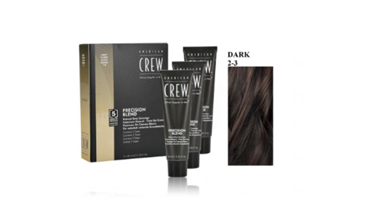 Picture of American Crew Precision Blend Natural Gray Coverage Hair Dye Dark 3 x 40 ml