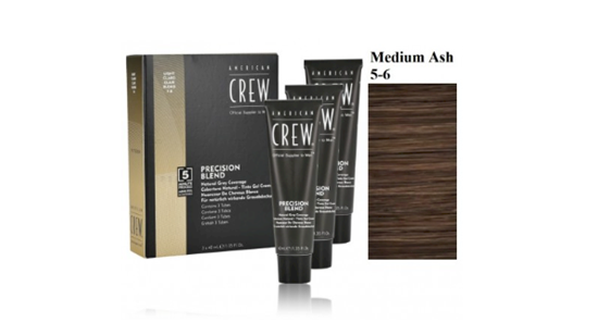 Picture of American Crew Precision Blend Natural Gray Coverage Hair Dye Medium Ash 5-6 3 x 40 ml