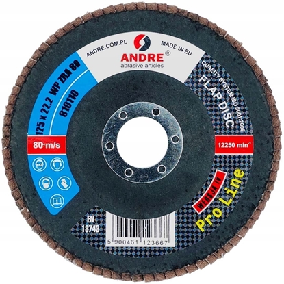 Picture of ANDRE CIERNICA LISTKOWA 125mm P 80 CYRKONOWA PRO LINE WERSJA IV