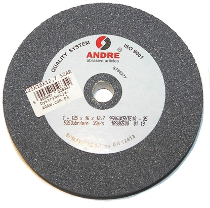 Picture of ANDRE CIERNICA PASKA 125mm x 16mm x 12,7mm 95A60K5VTE10-35 SZARA "TYP 1"