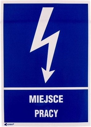 Picture of ANRO Tabliczka ostrzegawcza Miejsce pracy 148 x 210mm (5EIA/Q4/F)