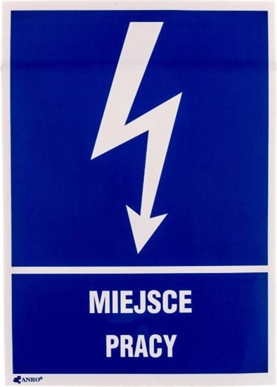 Picture of ANRO Tabliczka ostrzegawcza Miejsce pracy 148 x 210mm (5EIA/Q4/F)