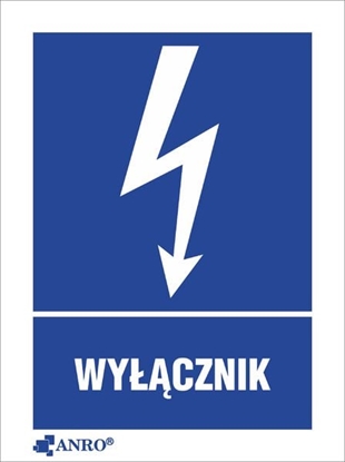 Picture of ANRO Tabliczka Wycznik 52 x 74mm (10EIA/Q1/F)