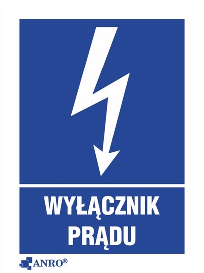 Picture of ANRO Tabliczka Wycznik prdu 148 x 210mm (8EIA/Q4/F)