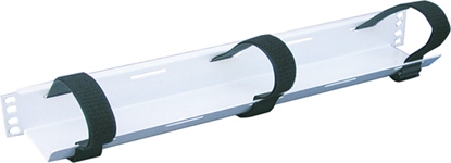 Изображение Apranet 19"-Kabelführung 1 HE mit 3 Klettbändern, schwarz