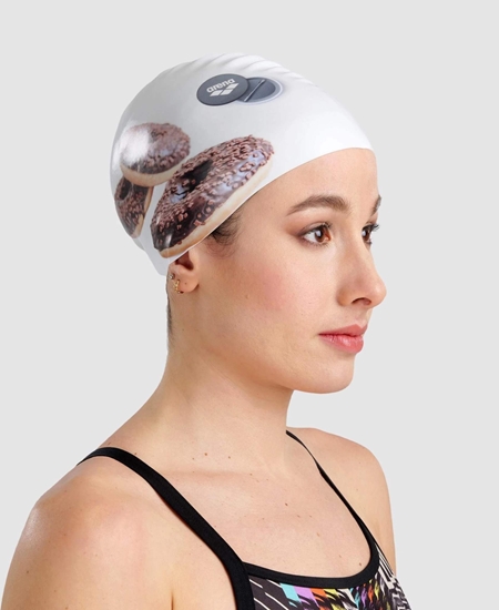 Picture of Arena Czepek Pywacki Donuts Cap White