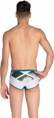 Attēls no Arena Mskie Bokserki kpielowe MEN'S ARENA PLANET SWIM LOW WAIST SHORT