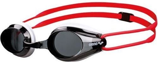 Picture of Arena Okulary dziecice Tracks Jr szaro-biao-czerwone (1E559/41)