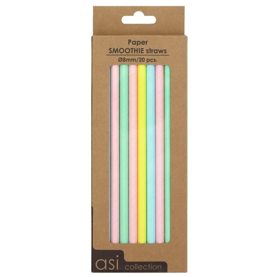 Изображение ASI Collection Paper Smoothe Straws 20pcs