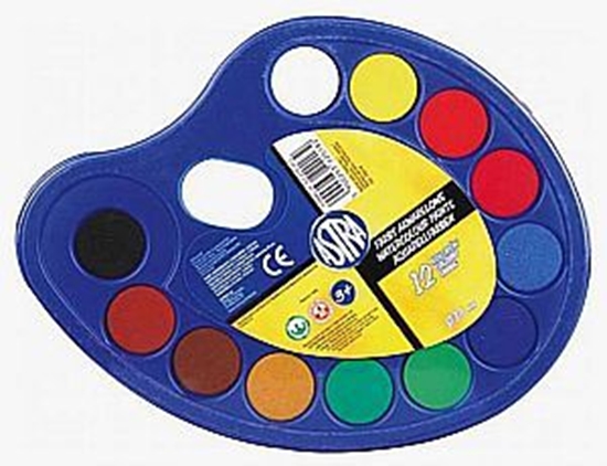 Изображение Astra Farby akwarelowe 12 kolorów paleta