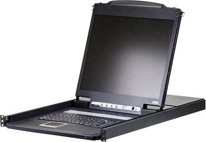 Picture of Aten CL1308N KVM-Switch, 48cm TFT, VGA, PS/2-USB, 8 Port, UK-Layout