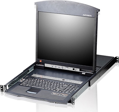 Изображение Aten KL1508AN KVM-Switch, 48cm TFT, VGA, PS/2-USB over cat 5, 8 Port, FR-Layout