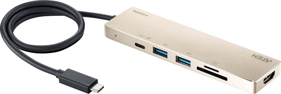 Picture of Aten UH3239 USB-C Multiport Mini Dockingstation mit Power Passthrough
