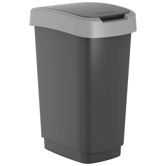 Picture of Atkrit.konteiners 25L Twist, melns|t.pelēks