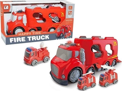 Picture of Auto z kontenerem i 2 autkami stray poarnej