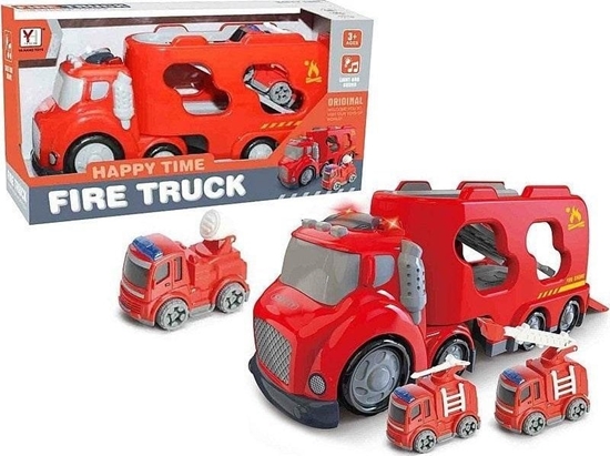 Picture of Auto z kontenerem i 2 autkami stray poarnej