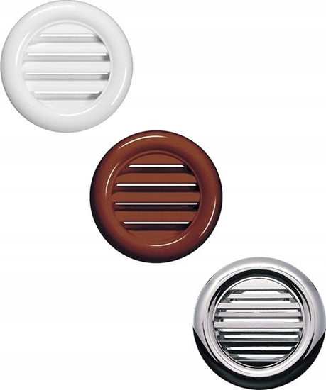 Изображение AWENTA Kratka wentylacyjna Awenta T71BR MINI-AWENT fi40mm brzowa