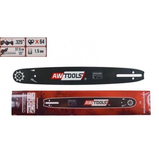 Picture of AWTools Prowadnica do piy 38cm 15" 1,5mm 0,058" .325" do HUSQVARNA (AW80054)