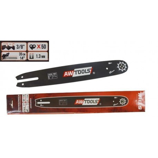 Picture of AWTools Prowadnica do pily 35cm 14" 1,3mm 3/8" do STIHL (AW80053)