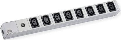 Picture of Bachmann 19" socket strip, 8x C13 socket, 1xC14 plug