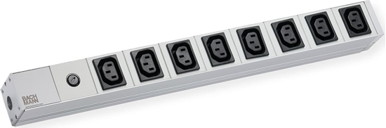Picture of Bachmann 19" socket strip, 8x C13 socket, 1xC14 plug
