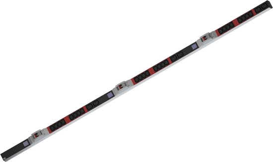 Изображение Bachmann BN0500 19" PDU 1U 24xC13 6xC19, power measurement, CEE 3x32A connection, red