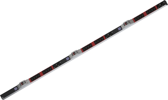 Изображение Bachmann BN0500 19" PDU 1U 24xC13, 6xprotective contact, power metering, connection CEE 3x32A, red