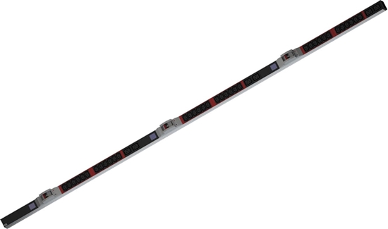 Изображение Bachmann BN0500 19" PDU 1U 36xC13, 6xC19, power measurement, connection CEE 3x32A, red