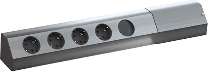 Изображение Bachmann CASIA 4x earthing contact, switch, Stainless steel