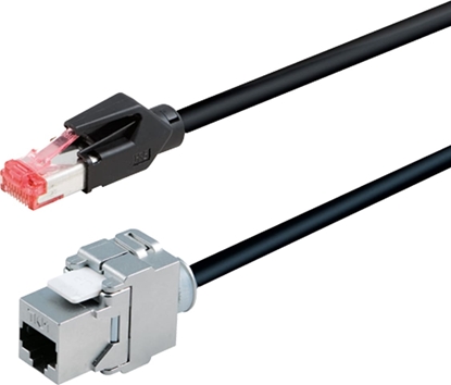 Attēls no Bachmann Kabel do moduu Keystone, Cat6a, RJ45, 5m (918.034)