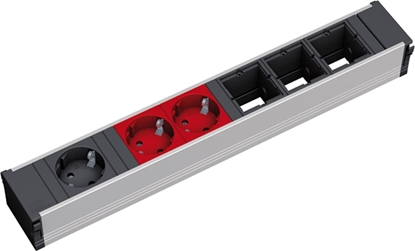 Изображение Bachmann CONI 1xCEE7/3 2xCEE7/3 red, earthing contact 1xblack+2xred