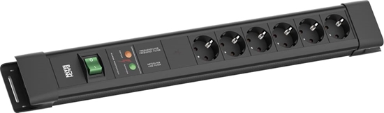 Picture of Bachmann CONNECTUS 6xCEE7/3, 1xGVS 1xSchalter 2,0m CEE7/7 Schwarz